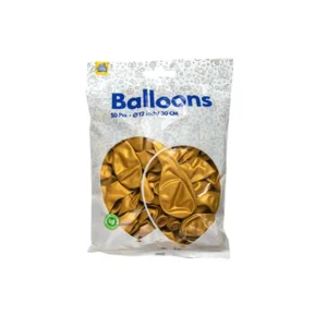 Ballonnen - Metallic goud - 30cm - 50st.