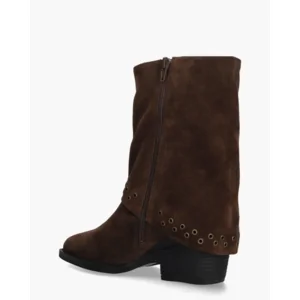 Di Lauro Domizia Donkerbruin Dames Enkelboots