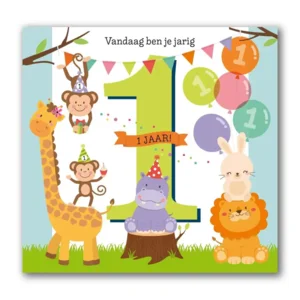 Kaart - Muziek - Vandaag ben je jarig, 1 jaar! - 007