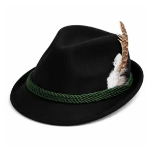 Hoed - Oktoberfest - Tirol - Deluxe - Zwart