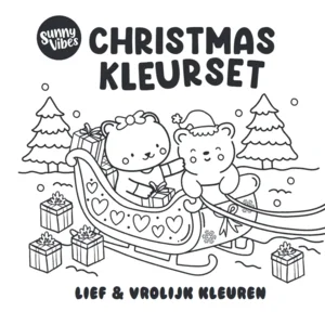 Boek - Kleurboek - Sunny vibes - Christmas kleurset