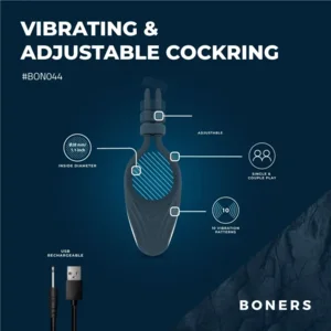 Boners Verstelbare Vibrerende Cockring