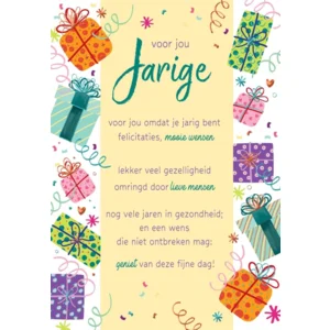 Kaart - Jarige - Lifetime of love - 01-LV.GBE.0003