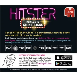 Spel - Hitster - Uitbreidingsset - Movies & Soundtracks