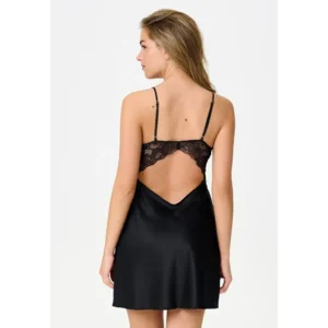 Lingadore Black Beauty slipdress in zwart