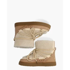 Inuikii Curly Rock Beige Dames Veterboots