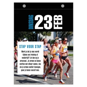 Scheurkalender - Keep running - 2027 - 13x18cm