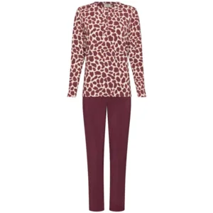 Pastunette Dames pyjama: Dark Red, Modal ( 100023 )