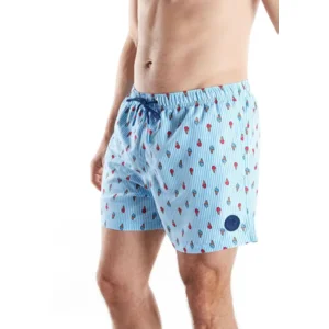 Ceceba Zwemshort Heren: Ijsjes motief, los model, ingewerkte slip ( CEC.64 )