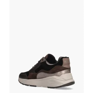 Xsensible Golden Gate Lady Zwart/Bruin Damessneakers