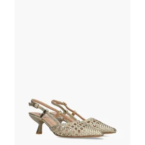 Lisa & Jo Waqi Goud Dames Slingbacks