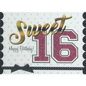 Kaart - Sweet 16 - Glitter & Glamour - LLA.3007