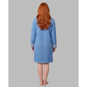 Egatex Kamerjas Dames: Blauw, Warm, met knopen ( EGA.560 )
