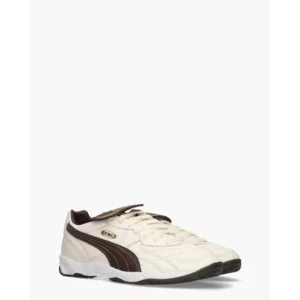 Puma King Indoor Off-White/Bruin Herensneakers
