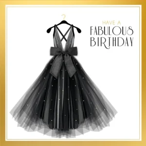 Kaart - Have a fabulous birthday - Glitter & Glamour - SQA.4013