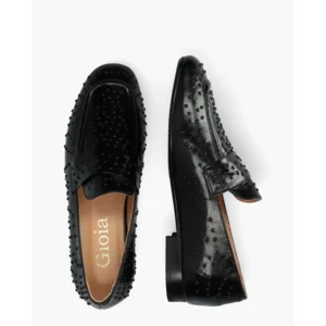 Gioia Aimie Zwart Damesloafers