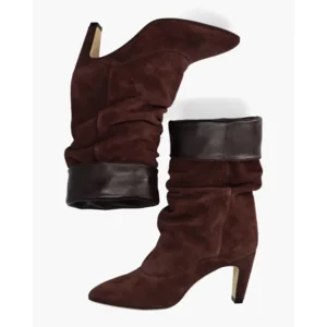 Julie Dee SE4011 Aubergine Dames Enkellaarsjes