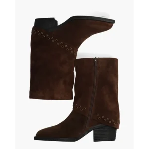 Di Lauro Domizia Donkerbruin Dames Enkelboots