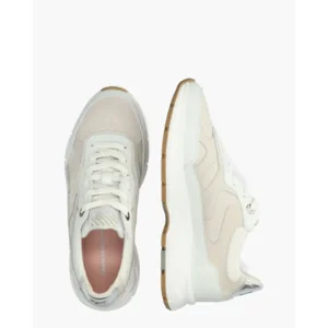 Floris Van Bommel Daysi Wit/Beige Damessneakers