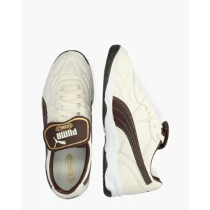 Puma King Indoor Off-White/Bruin Herensneakers
