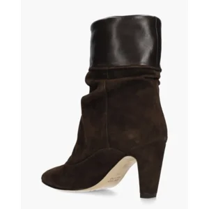 Julie Dee SE4011Donkerbruin Dames Enkellaarsjes