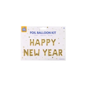 Folieballonnen - HAPPY NEW YEAR - 40cm. - 12dlg. - Niet voor helium