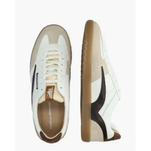 Floris Van Bommel De Zaler 01.22 Wit/Bruin Herensneakers