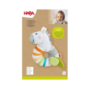 Rammelaar - Grijpspeeltje - Zebra - 6m+