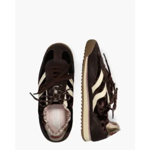 MRP By Maripé Utah V.12 Donkerbruin/Off-White Damessneakers