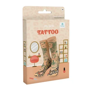 Sokken - Getatoeëerde voeten in panterprint sandalen - Silly socks - nr.06