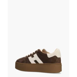 Hogan Cool Plateau Bruin/Wit Damessneakers