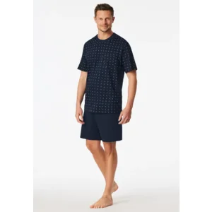 Schiesser - Comfort Essentials – Pyjama – 181155 – Dark Blue