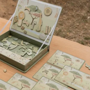 Magnetisch speelbord - Safari friends
