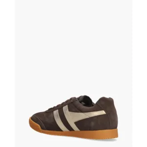 Gola Harrier Mirror Donkerbruin/Goud Damessneakers