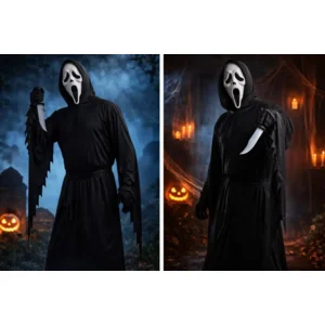 Kostuum - Ghost face - Inclusief masker - Licentie - S/M/L