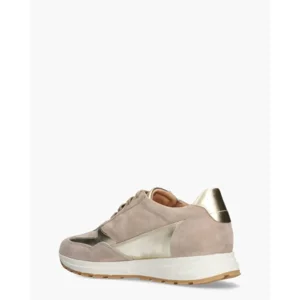 Cypres Ziani Beige/Goud Damessneakers
