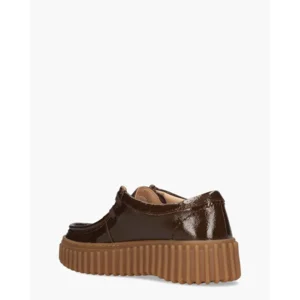Clarks Originals Torhill Bee Donkerbruin Dames Veterschoenen