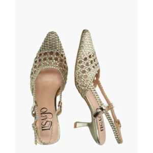 Lisa & Jo Waqi Goud Dames Slingbacks
