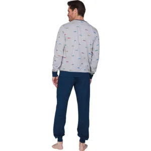 Pastunette Heren Pyjama: Blauw, Racewagens ( PAS.199 )