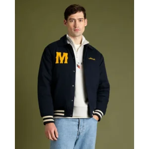 Mercer Amsterdam The Varsity Polo Donkerblauw Jack