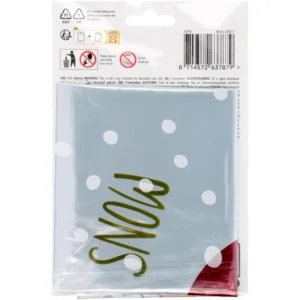 Folieballon - Let it snow - Kerst - 45cm - Zonder vulling