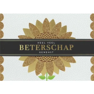Kaart - Beterschap - Glitter & Glamour - LLE.3033