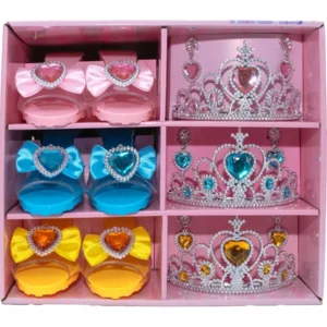 Princess Accessories Box – Prinsessenset 3 Kleuren | Schoenen, Tiara’s & Oorbellen