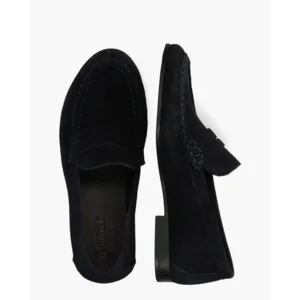 Posa Penny Loafer Wrinkle Donkerblauw Damesloafers