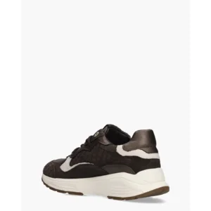 Xsensible Rainbow Donkerbruin/Wit Damessneakers