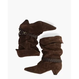 Nubikk Sally Lynn Donkerbruin Dames Enkelboots