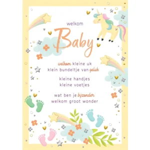 Kaart - Welkom baby - Lifetime of love - 01-LV.GBE.0026