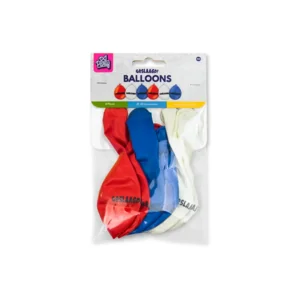 Ballonnen - Geslaagd - Rood, wit, blauw - 6st.