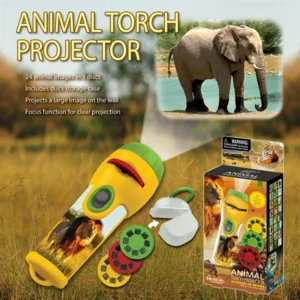 Zaklamp & projector - Wilde dieren - Met 3x8 afbeeldingen