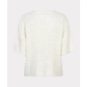 Esqualo Pull: Off White, Ajour brei ( ESQ.316 )